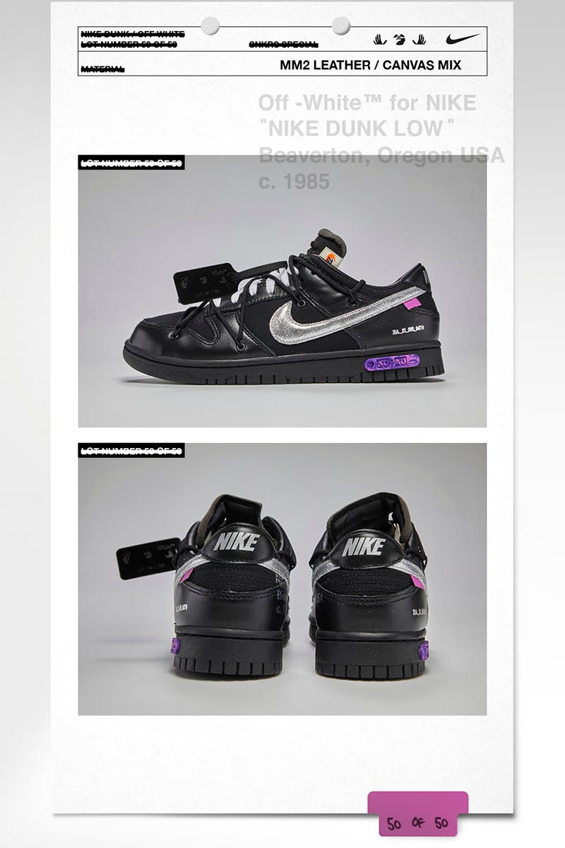 next off white dunk drop
